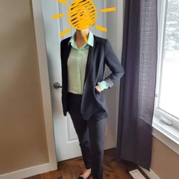 Noul teal button up blouse - Picture 1 of 8